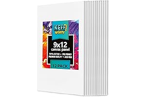 KEFF Canvas Boards for Painting 9x12: Primed for Perfection