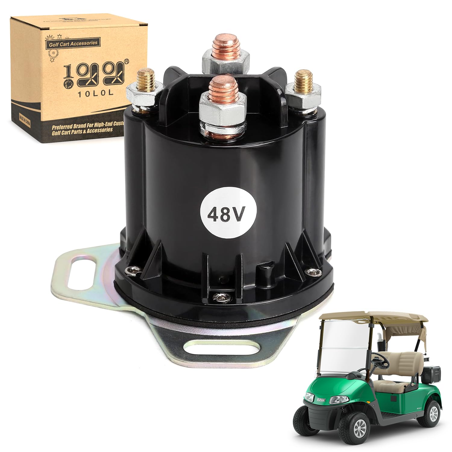 Photo 1 of 10L0L 48V Golf Cart Solenoid for EZGO RXV