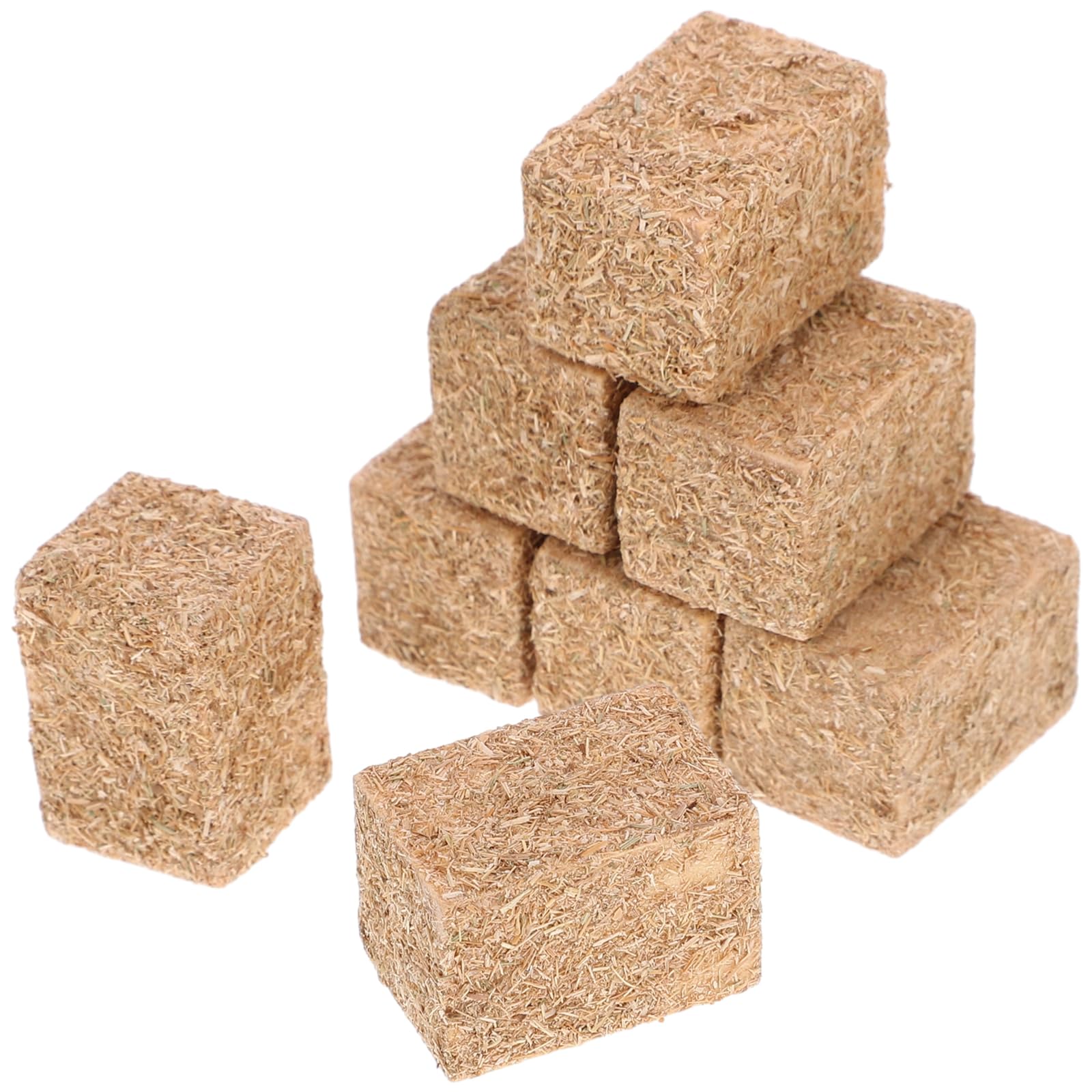 Toyvian 8Pcs Mini Hay Bales Decoration for Table, Miniature Decoration Mini Tiny Hay Bales for Dollhouse Autumn Harvest Decorative Table Craft Display