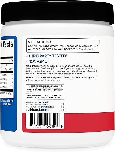 Vista 22 de Nutricost BCAA Polvo 2:1:1