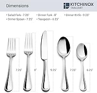 Vista 4 de Seaport - Juego de cubiertos de acero inoxidable (43 piezas)