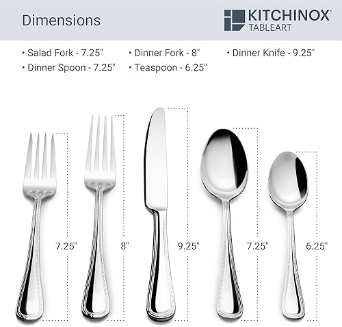 Miniatura 4 de Seaport - Juego de cubiertos de acero inoxidable (43 piezas)