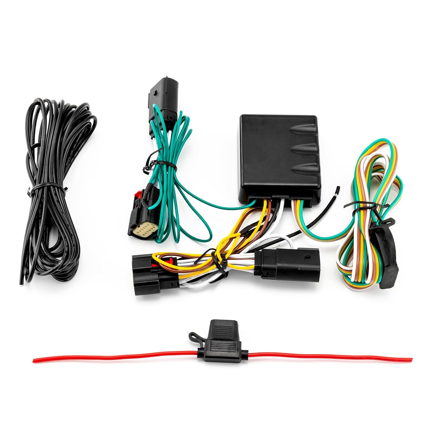 Wsays 4-Pin Trailer Wiring Harness Plug & Play Connect Trailer Tail Lights Brake Signal Lights and Turn Signals Compatible with Jeep Wrangler JL/JLU 2018-2025 Gladiator 2020-2025