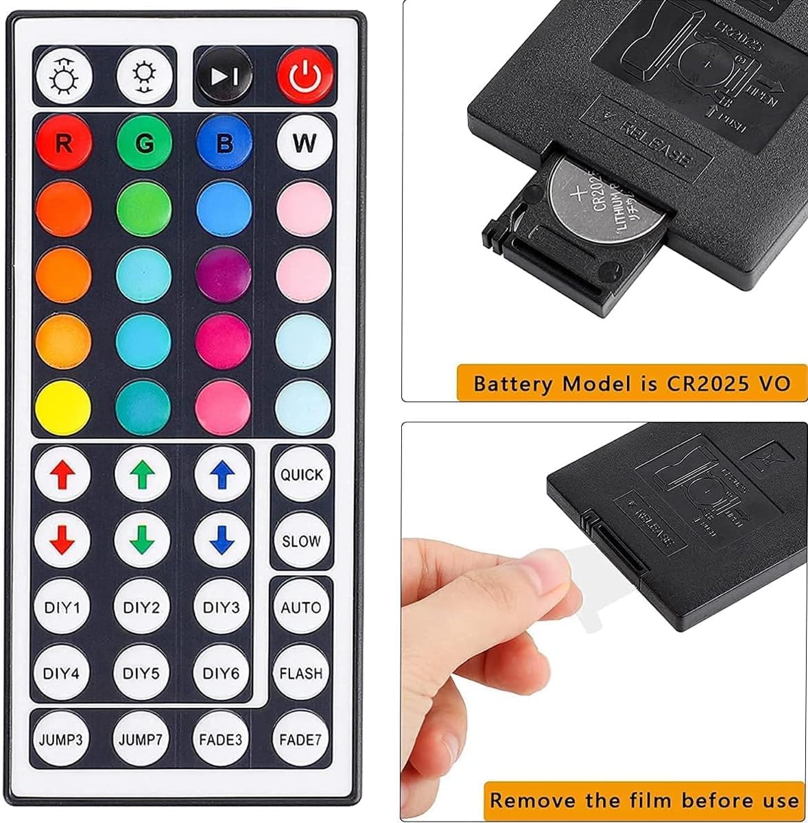 Tenmiro Smart App Bluetooth Controller and 44 Keys IR Remote Control, Suitable for 24V RGB led Strips