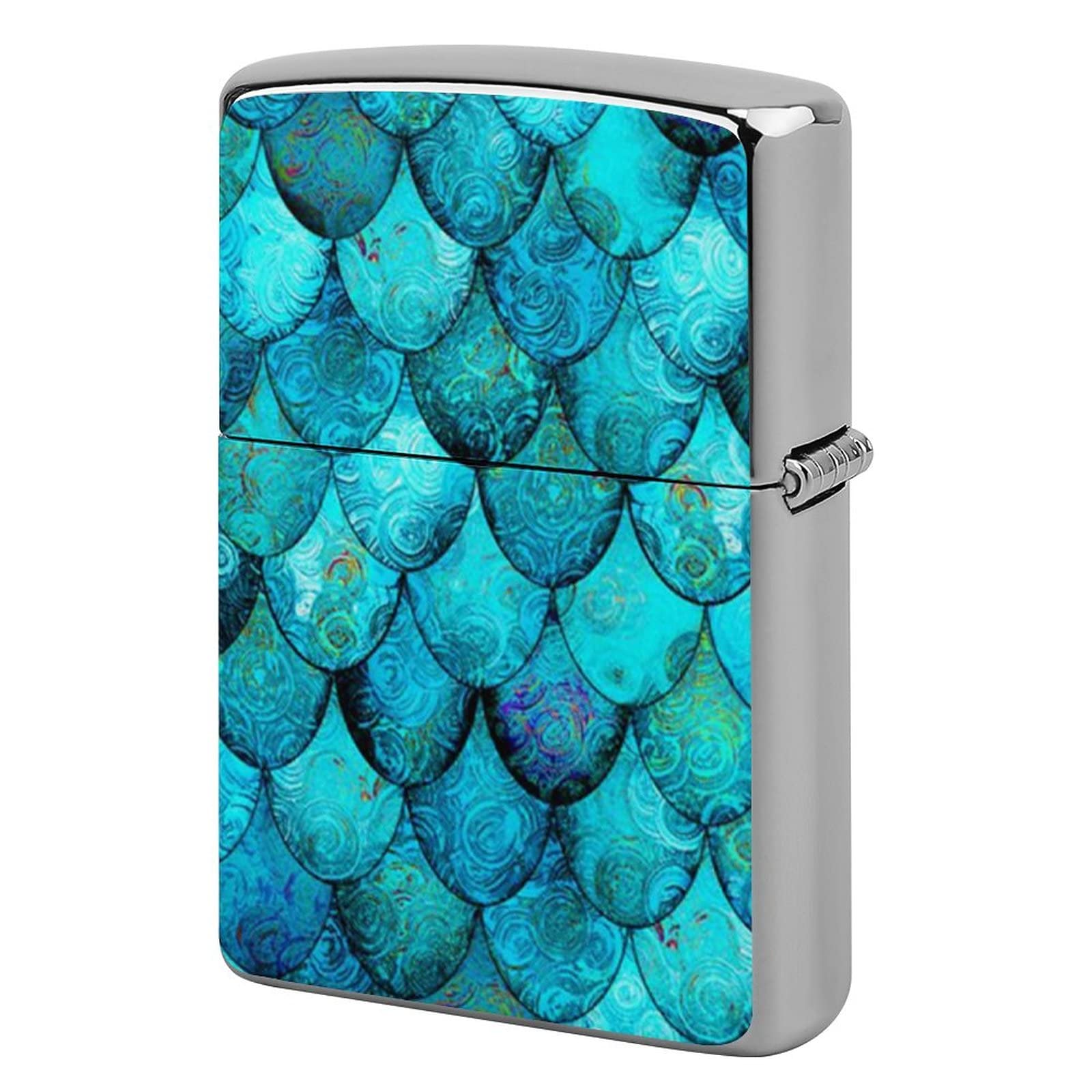 Amazon.co.jp: ZIPPO交換用外側ケース 青い 魚の鱗 シルバー ZIPPO  