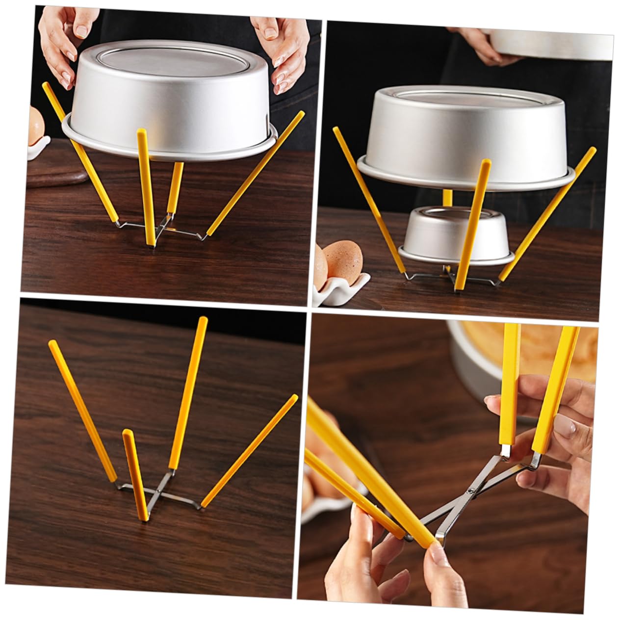 Alipis Estante De Enfriamiento Inoxidable Rejilla para Pasteles Soporte Plegable 5-9 Pulgadas