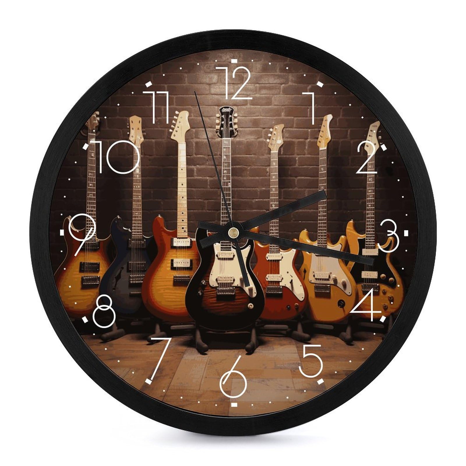 Horloge murale numérique silencieuse à piles pour salon et cuisine