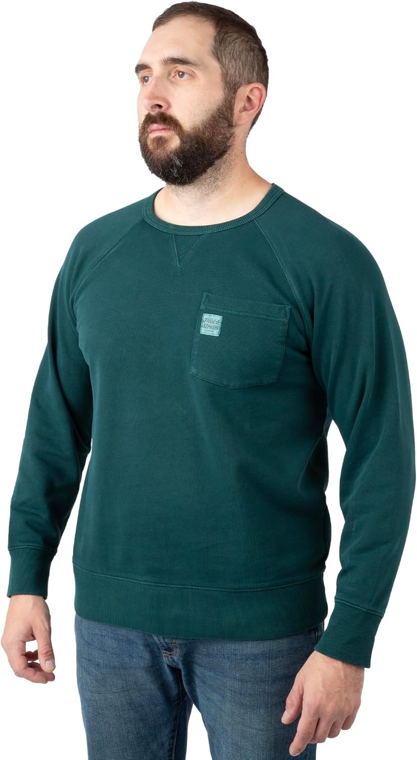 Field & Stream mens Holloa Garment Dyed Crew