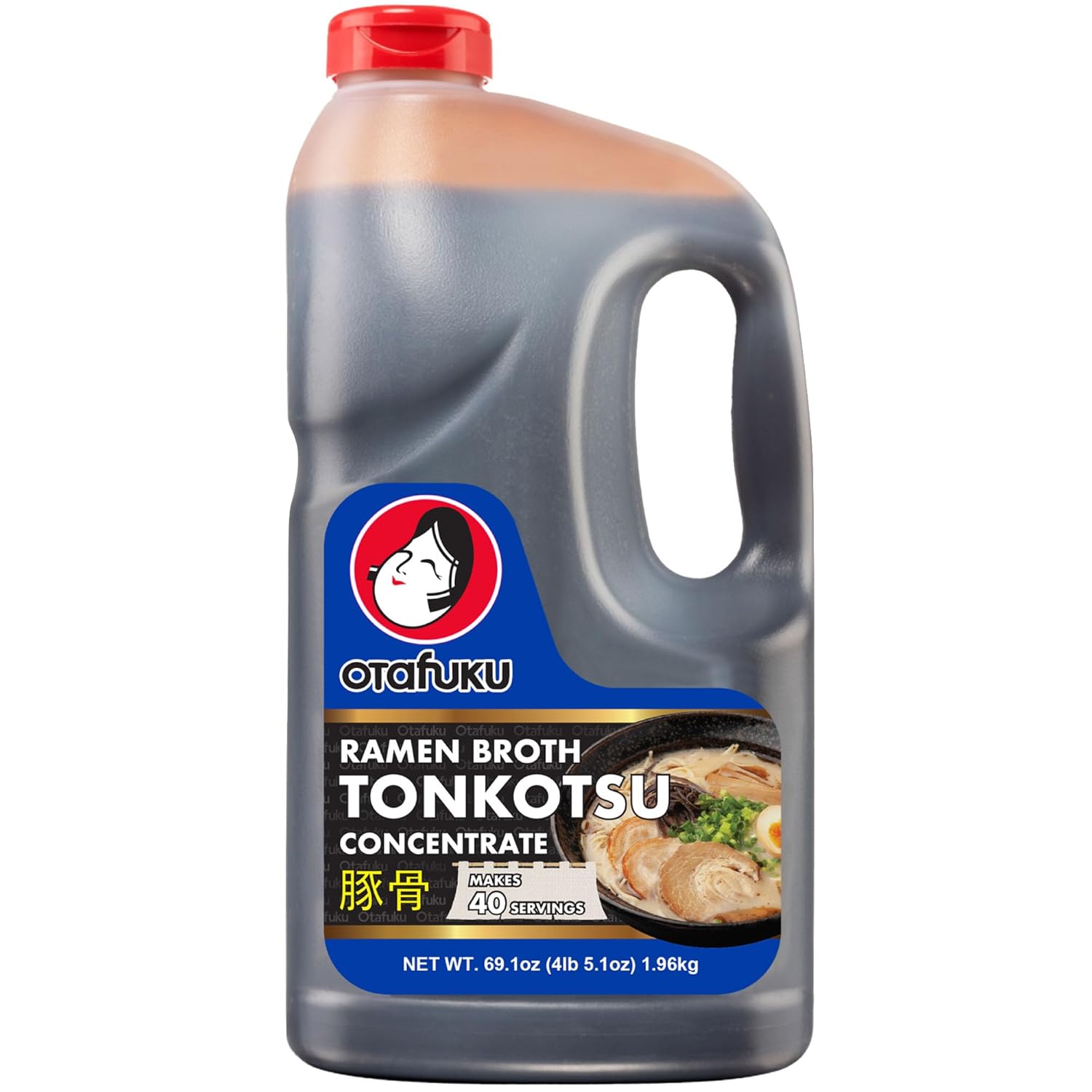 Otafuku Tonkotsu Ramen Broth Concentrate - Authentic Japanese Pork Bone Soup Base for Noodles, and Food Service Use - Restaurant-Quality Umami Taste, 69.1 oz (Pack of 1)