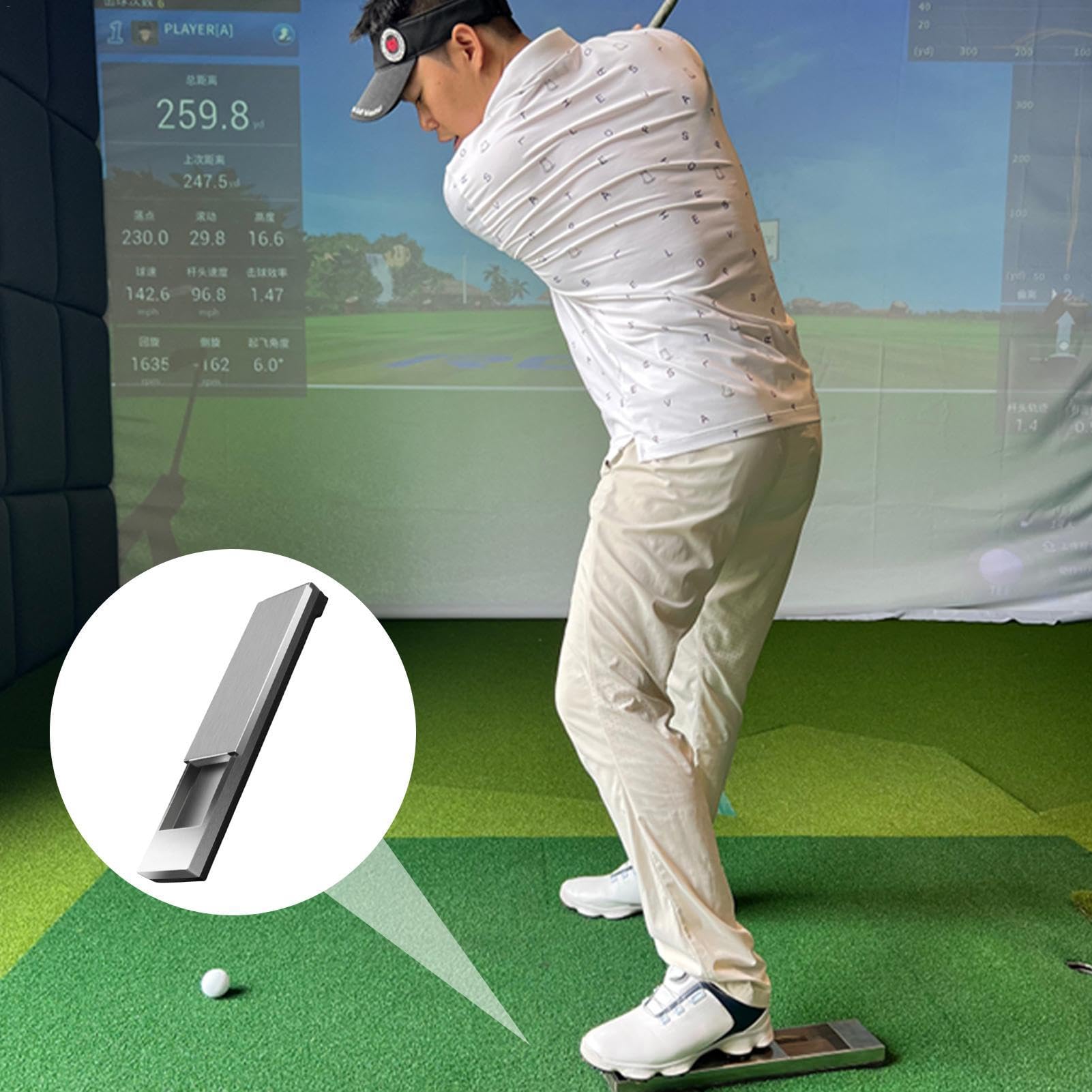 Swing Trainer Golf-Schwung-Trainingshilfe | Professionelle Hilfe für das | Golfschwung-Training | Edelstahl-Golfzubehör | multifunktionales Zubehör für P