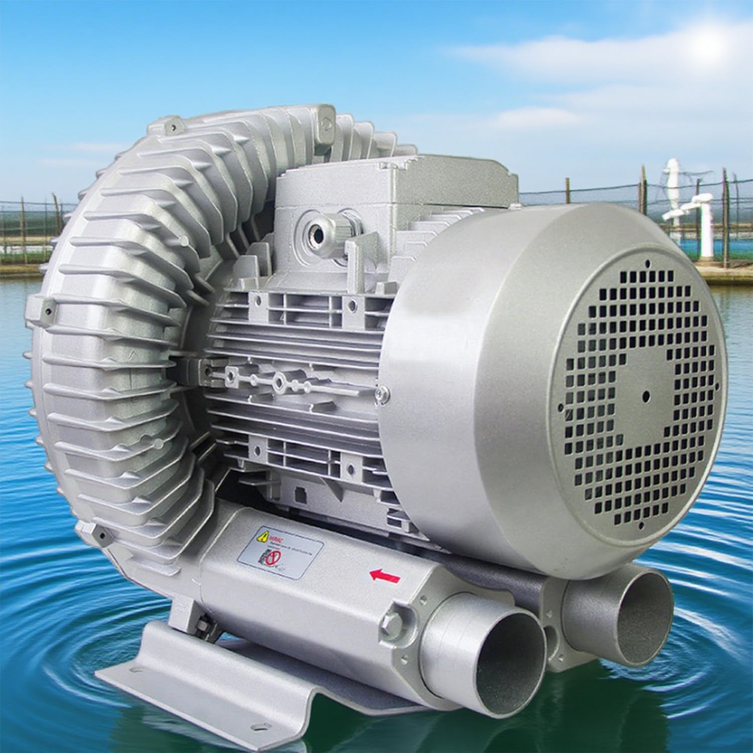 Regenerative Blower High Pressure, Industrial Air Blower, with Quiet Air Duct and Dust Filter, 2980rpm/Min, Air Volume 50m³-210m³/H, 120w-1100w Optional 550w/0.75hp