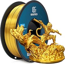 GEEETECH PLA Filament 1.75 mm Silk Gold, 3D Printer Filament 1.75 PLA 1 kg Spool