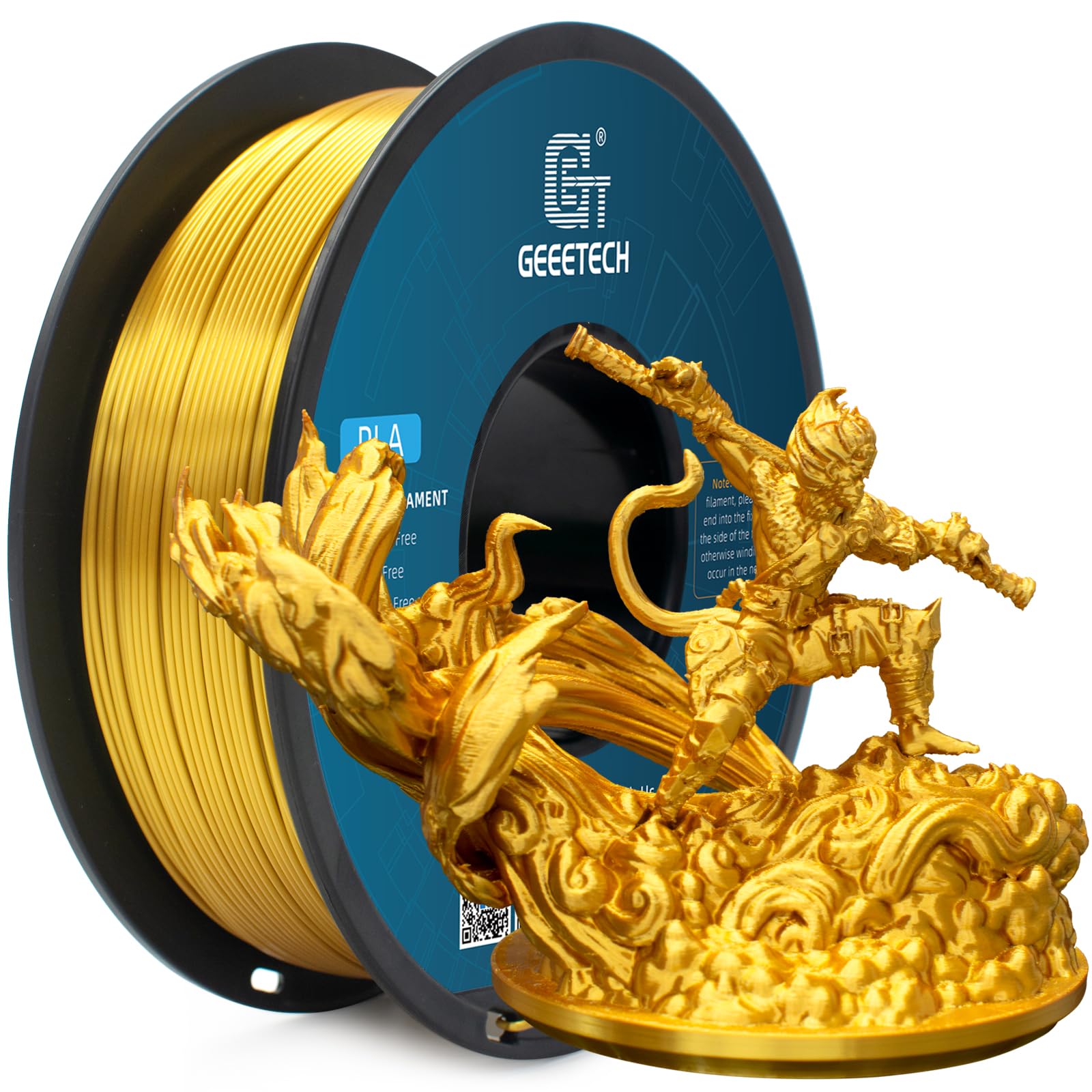 GEEETECH PLA Filament 1,75mm Glows blau Glows grün marmor