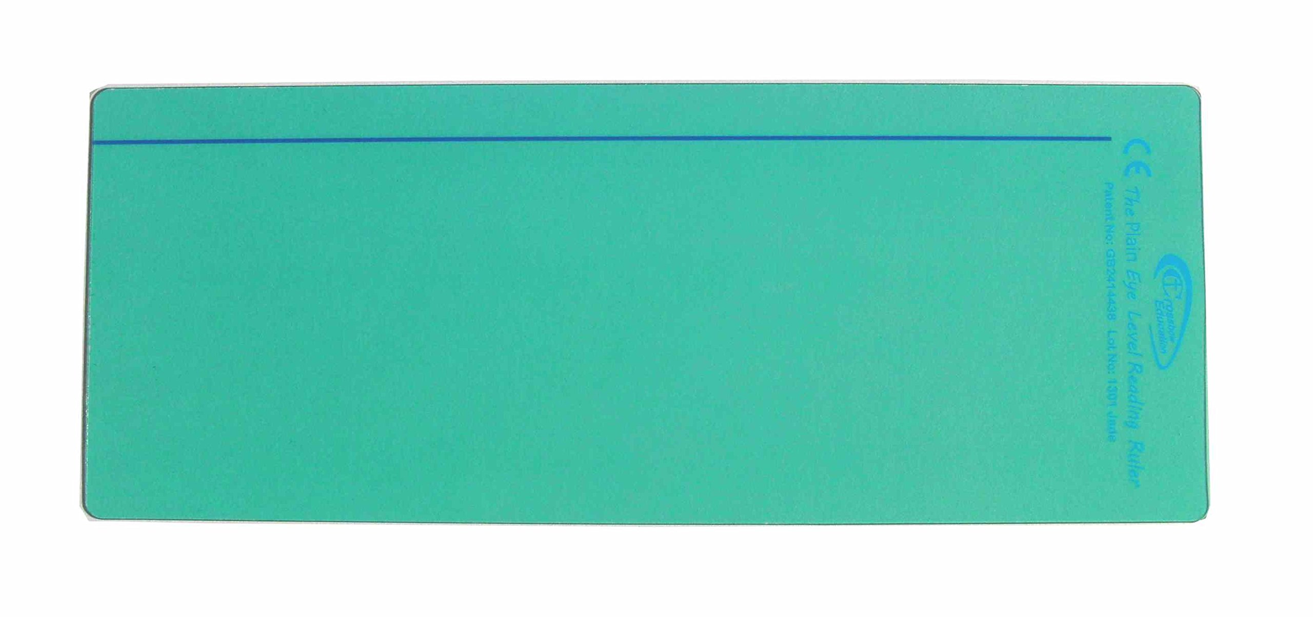 Crossbow Education The Original Plain Window Reading Ruler Overlays - Jade (Pack of 10) UK - Dyslexia Aids and Visual Stress Specialists