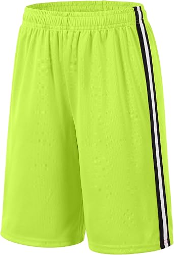 Somaibo Boys Athletic Shorts, Kids Basketball Quick Dry Mesh Short for Youth Soccer Gym Sports Running