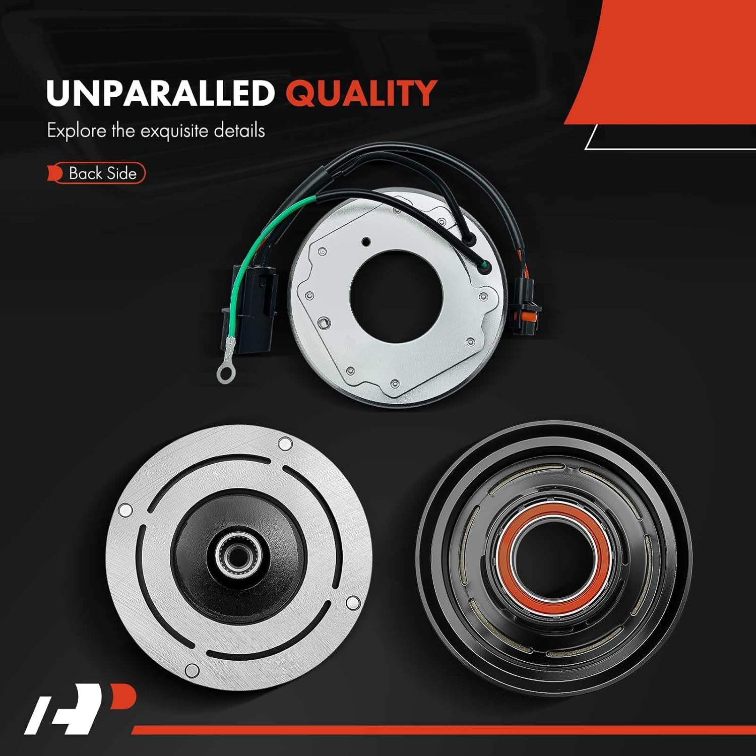 A-Premium Air Conditioner AC Compressor Clutch Kit Compatible with Hyundai Sonata 2020 2021 2022 2023, 1.6L 2.5L