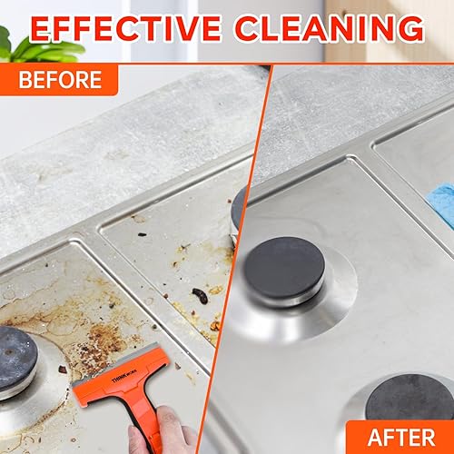 Vista 29 de Herramienta raspadora de cuchillas de afeitar, 3 raspadores de afeitar rosas con 15 piezas de metal y 30 cuchillas de plástico, herramienta