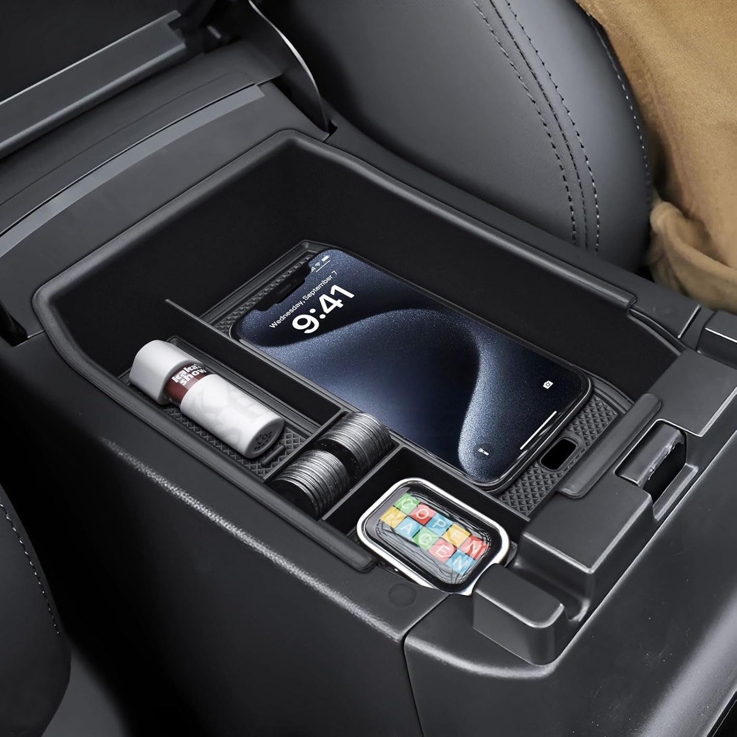 RUNROAD Center Console Organizer Tray Compatible with 2026 Subaru Outback Accessories, Armrest Tray For Outback Premium Limited Touring XT Wilderness Middle Console Dividers Secondary Storage Box