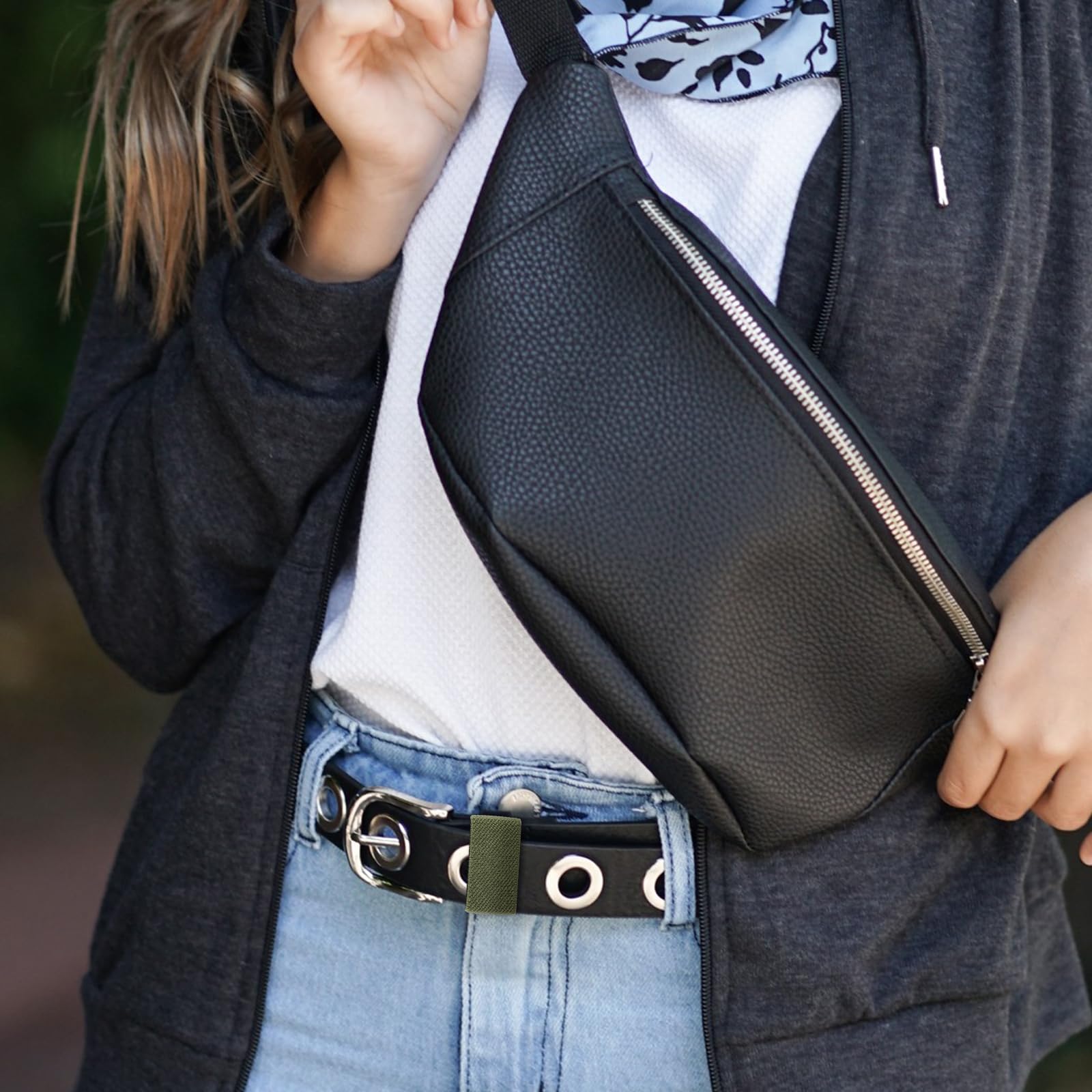 Supporti Per Cintura Elastica - Confezione Da 6 In Nylon Per Organizzare Cinture E Tracolle