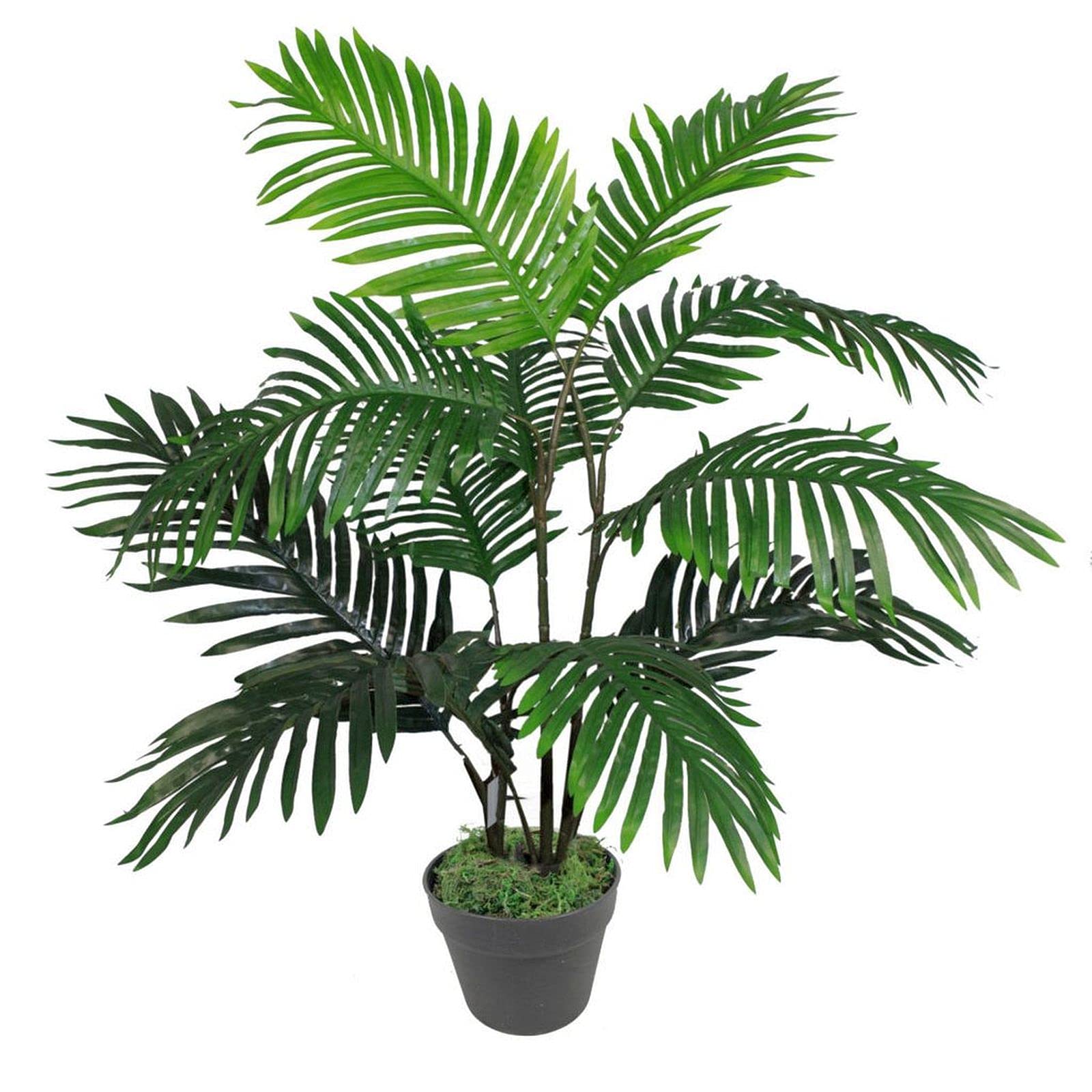 Leaf Large Artificial Areca Palm Tree - 90cm - Green