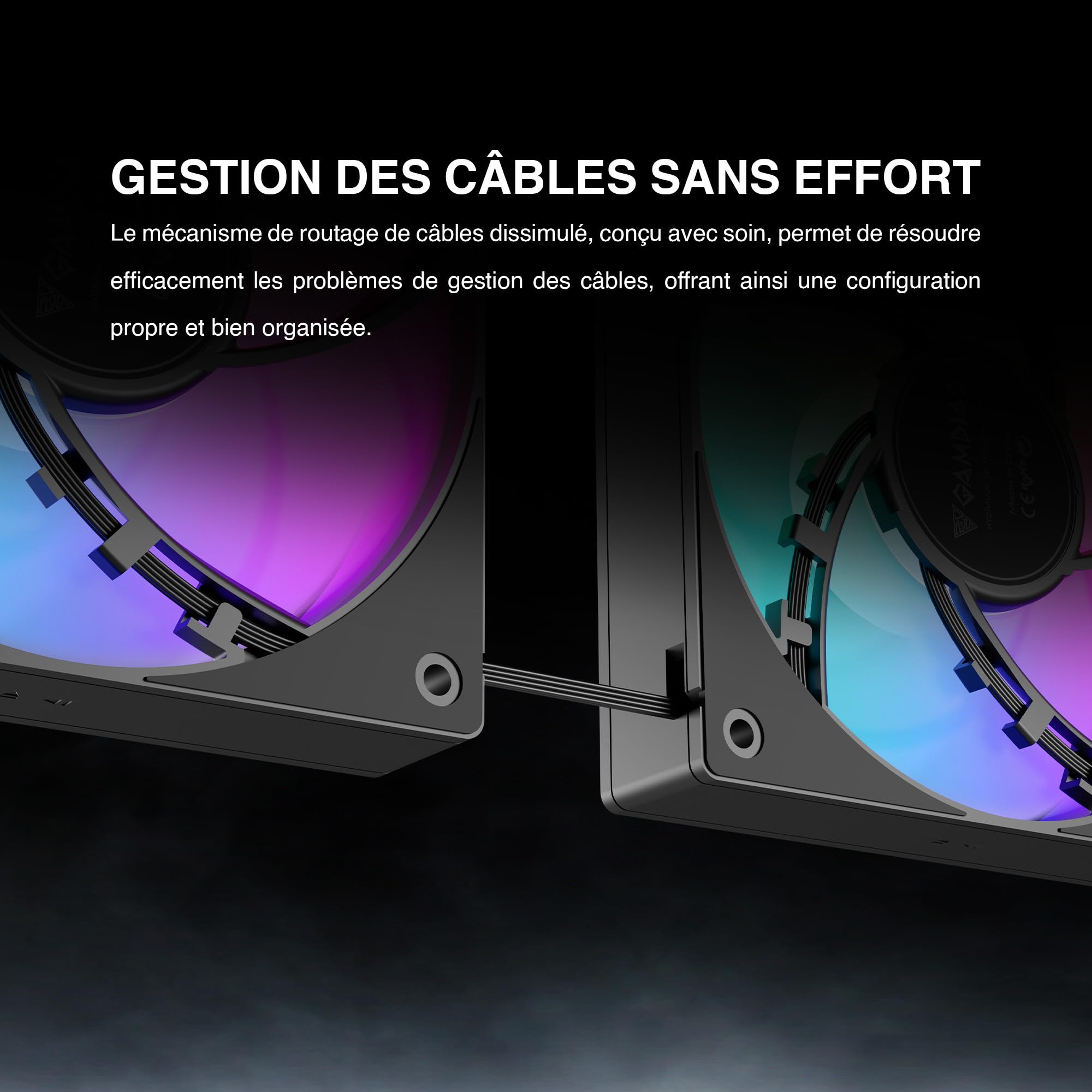 GAMDIAS CHIONE P5 Watercooling AIO 360 mm pour CPU, Écran LCD IPS 3,4” Magnétique et Rotatif, Logiciel Personnalisable, Câblage Caché, Ventilateurs ARGB PWM, MB Sync, Intel LGA 1851, AMD AM5, Noir