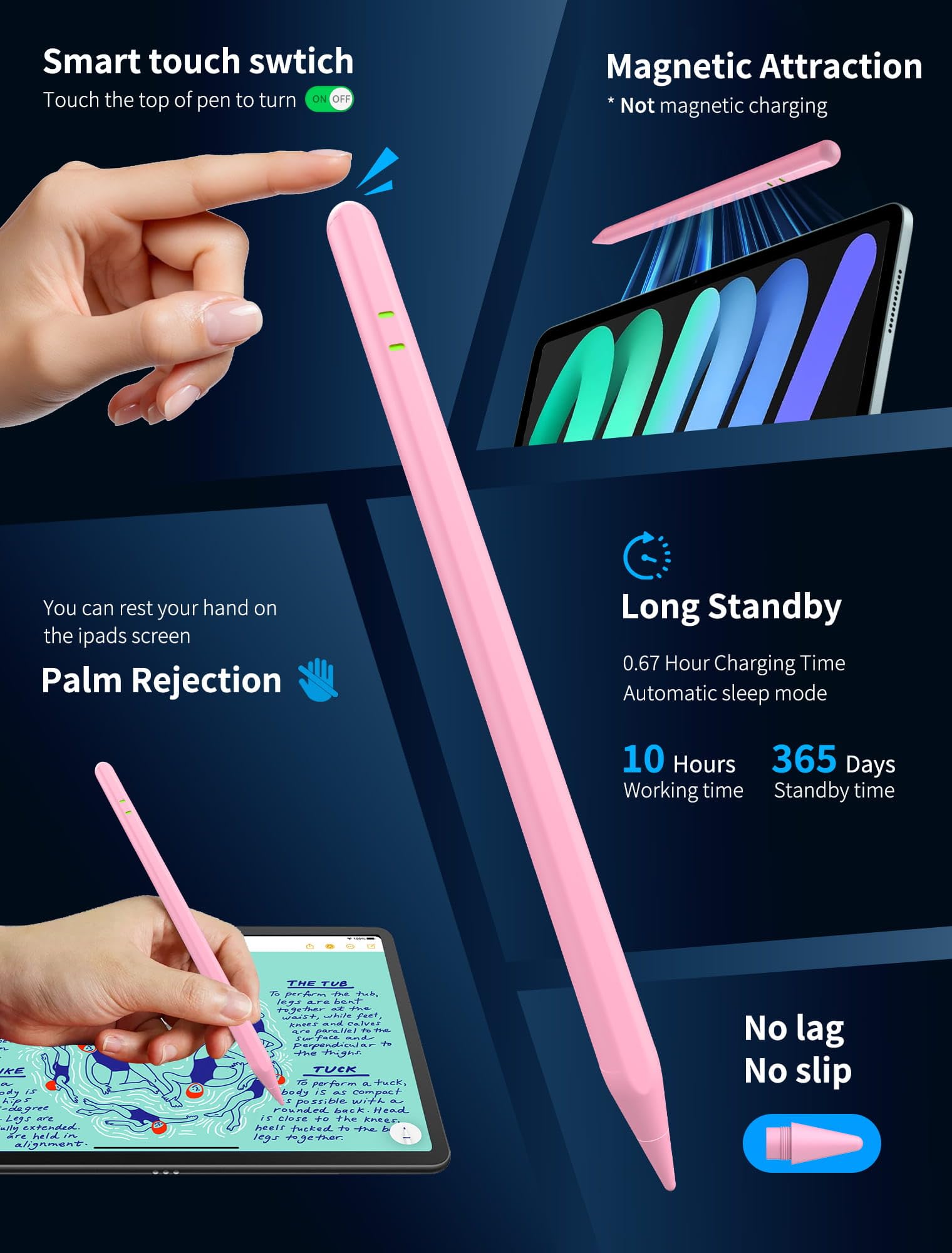 Amazon.com: Pencil for Apple iPad A16/10/9/8/7/6th Gen, Pro 13