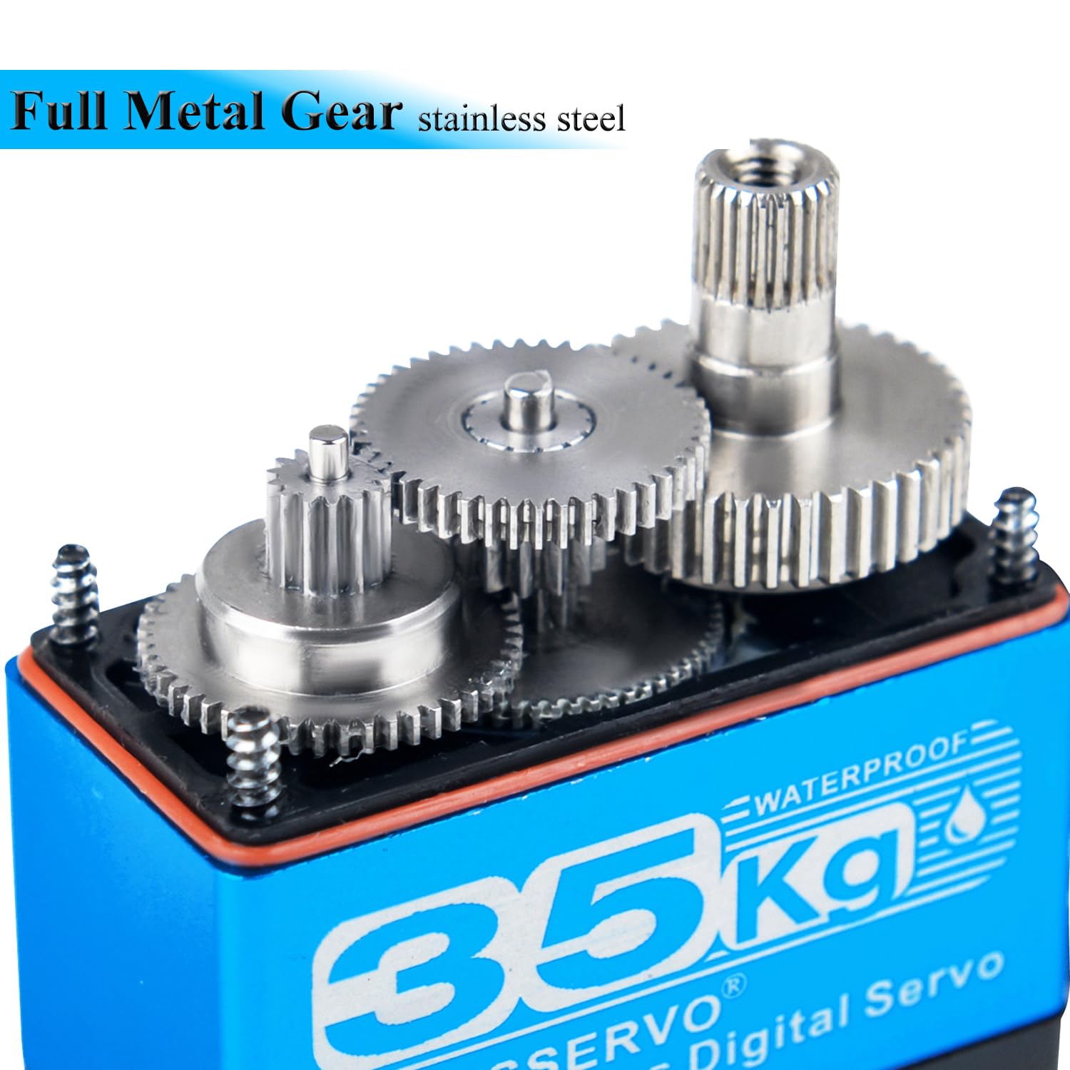 Stemedu 2 PCS 35KG Servo Pro Waterroof Corele Motor DS3235 PRO DSSERVO Digital Servo Staile Steel Gear High Torque Servo with 25T Hor Arm for 18 110 RC Climig Car - Image 3