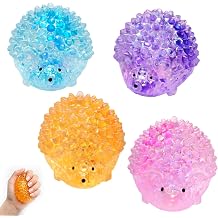 CZFDHP Squeeze Toys, Fidget Toys, 4 Pack Hedgehog Fidget Toys, Sensory Toys for Stress Relief and Focus, Office Desk and Classroom Use, for 15 Age