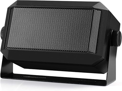 Miniatura 1 de Radioddity Mini altavoz externo para radio móvil transceptor de coche, 5 W universal portátil, cable de alimentación de 71 pulgadas, 4 x 4,