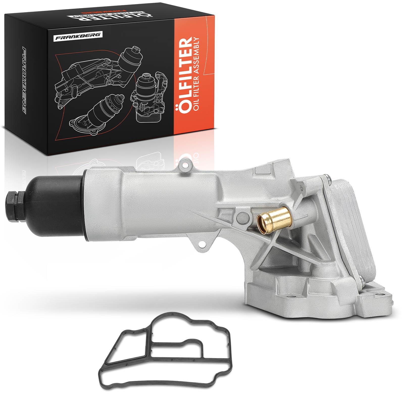 Frankberg Radiatore dell'olio Filtro dell'olio Benzina Compatibile con SLK R171 1.8L Sprinter 3-T Bus B906 1.8L Classe CLC CL203 1.8L