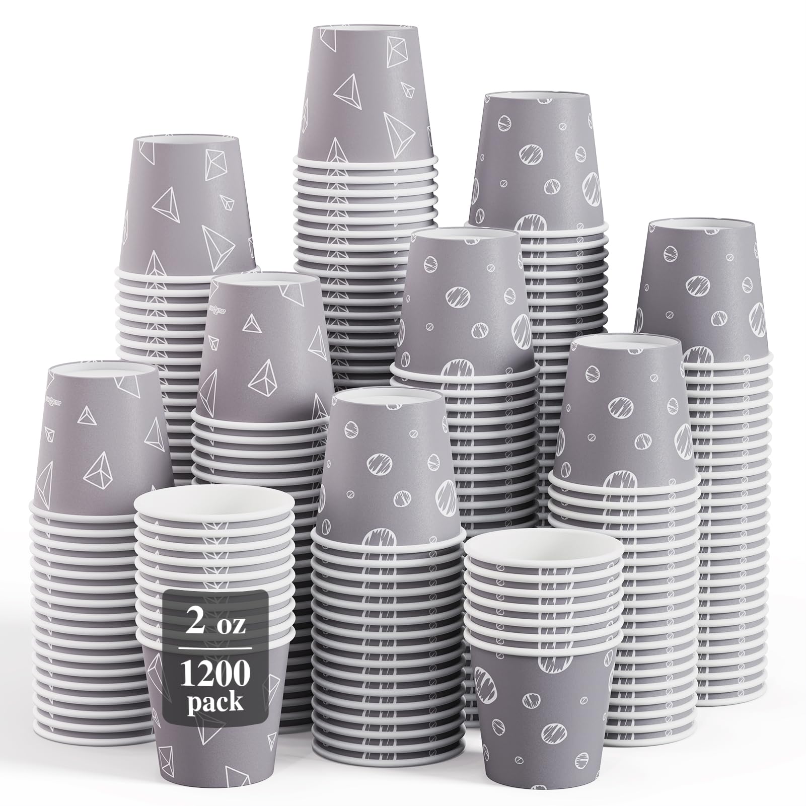 Amazon.com: [1200 Pack] 2 oz Small Paper Cups, 2oz Disposable
