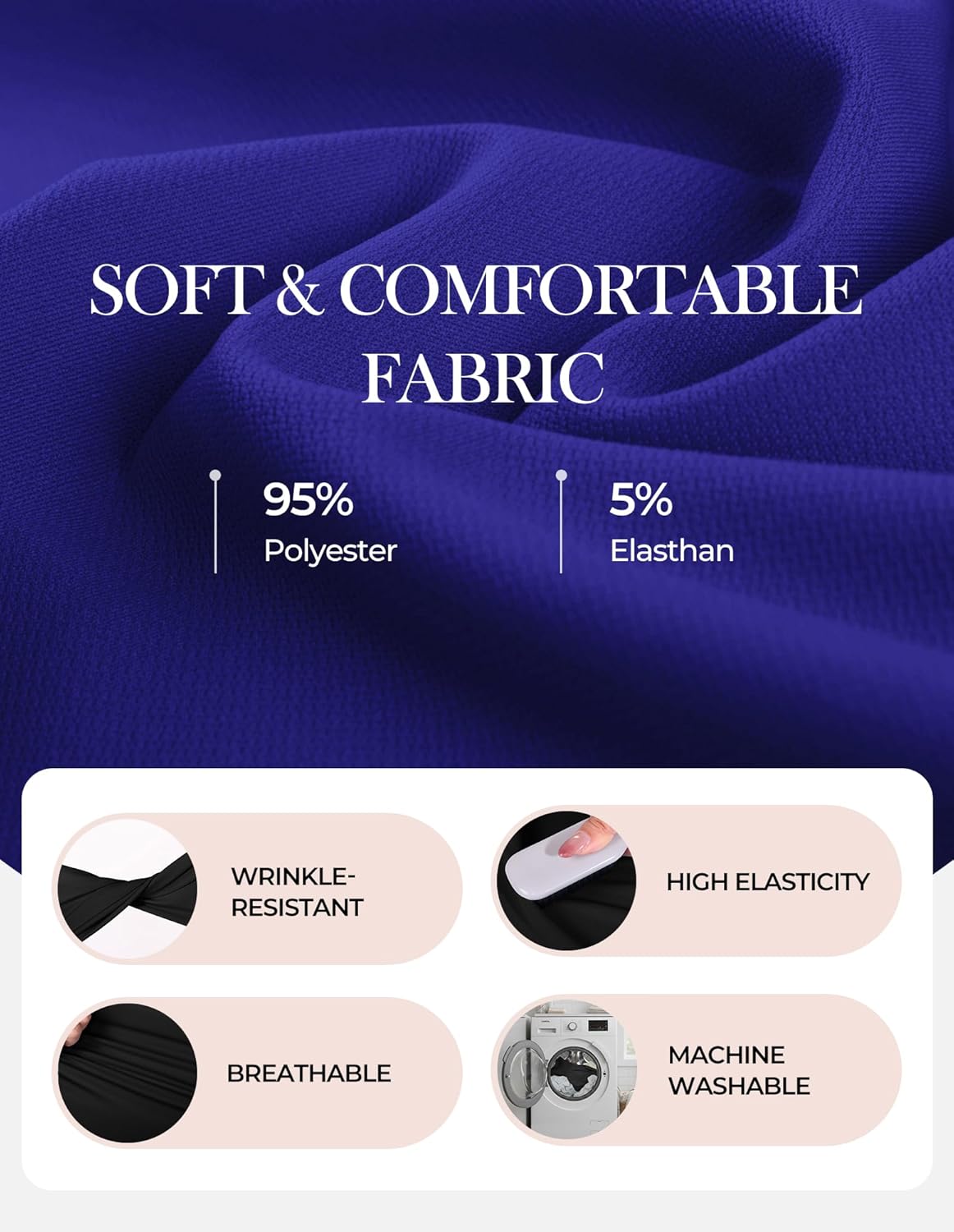 GRACE KARIN Work Dresses for Women 2026 V Neck Fit and Flare Midi Dresses Office Business Dress with Belt and Pockets - Image 6