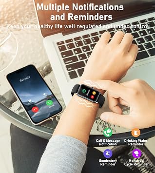 Mindrose Fitness Tracker with Heart RateSleep Monitor Step Calorie Counter Pedometer IP68 Waterproof for Android and iPhone