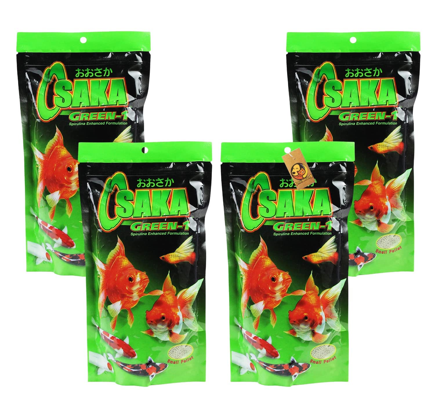 Foodie Puppies Osaka Green Fish Food, Mini Pellet - (200g, Pack of 4) | Spirulina Enhanced Formulation | Balanced Diet for Goldfish and Fancy Carp with Free Key Ring (B0BHKYJNFH) Amazon Price History, Amazon Price Tracker
