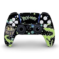 Vista 4 de Head Case Designs Officially Licensed Rick And Morty The Space Cruiser Graphics Vinyl Faceplate Gaming Skin Decal Compatible With Sony PlayStation 5