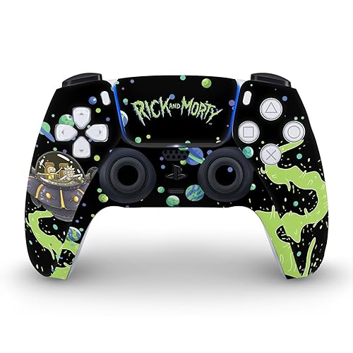 Miniatura 4 de Head Case Designs Officially Licensed Rick And Morty The Space Cruiser Graphics Vinyl Faceplate Gaming Skin Decal Compatible With Sony PlayStation 5