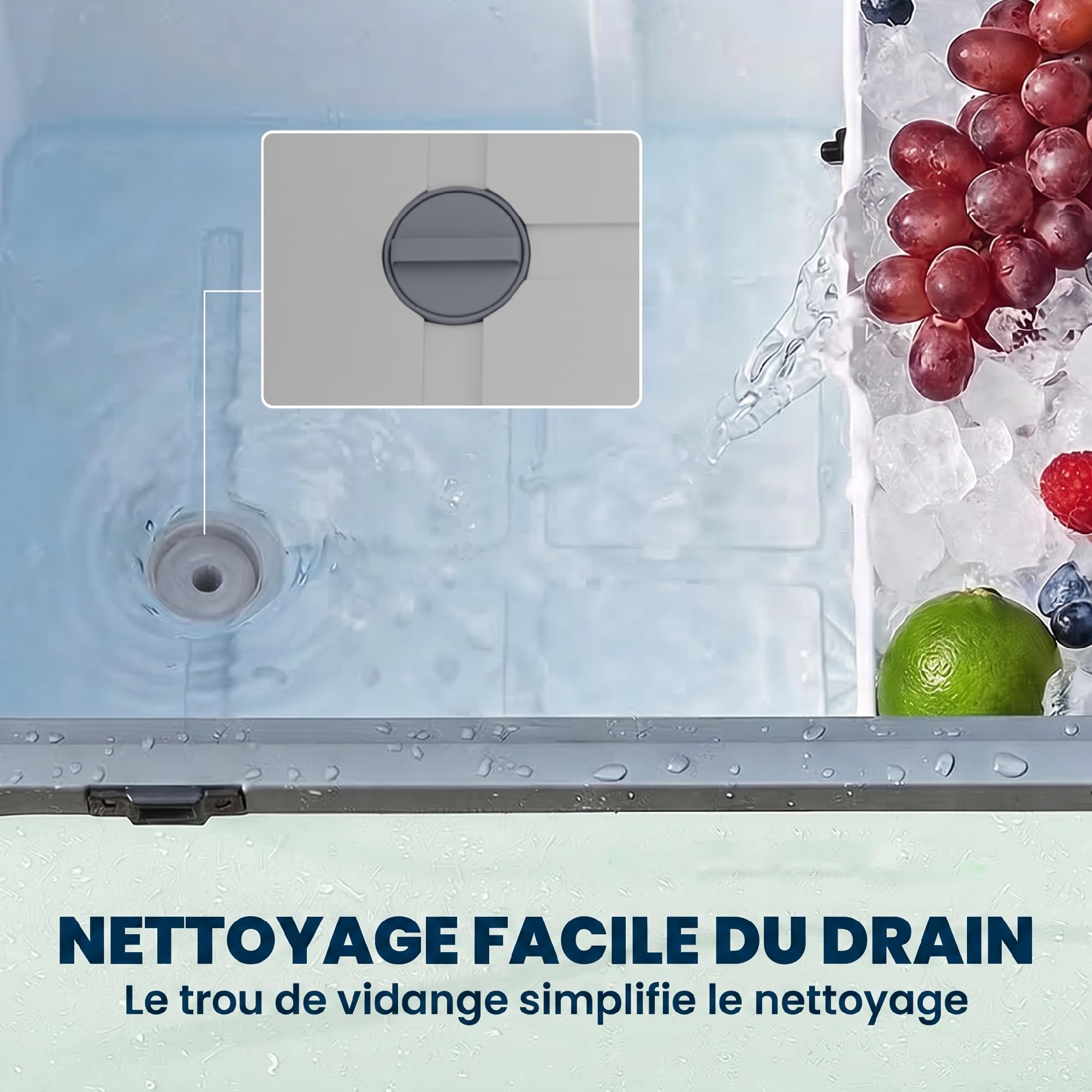 Outsunny Kompresyjna lodówka samochodowa 42,5 l ze sterowaniem za pomocą aplikacji, przenośna lodówka elektryczna z kółkami i uchwytem, 12 V/240 V, od -20°C do 20°C, ciężarówka, samochód kempingowy