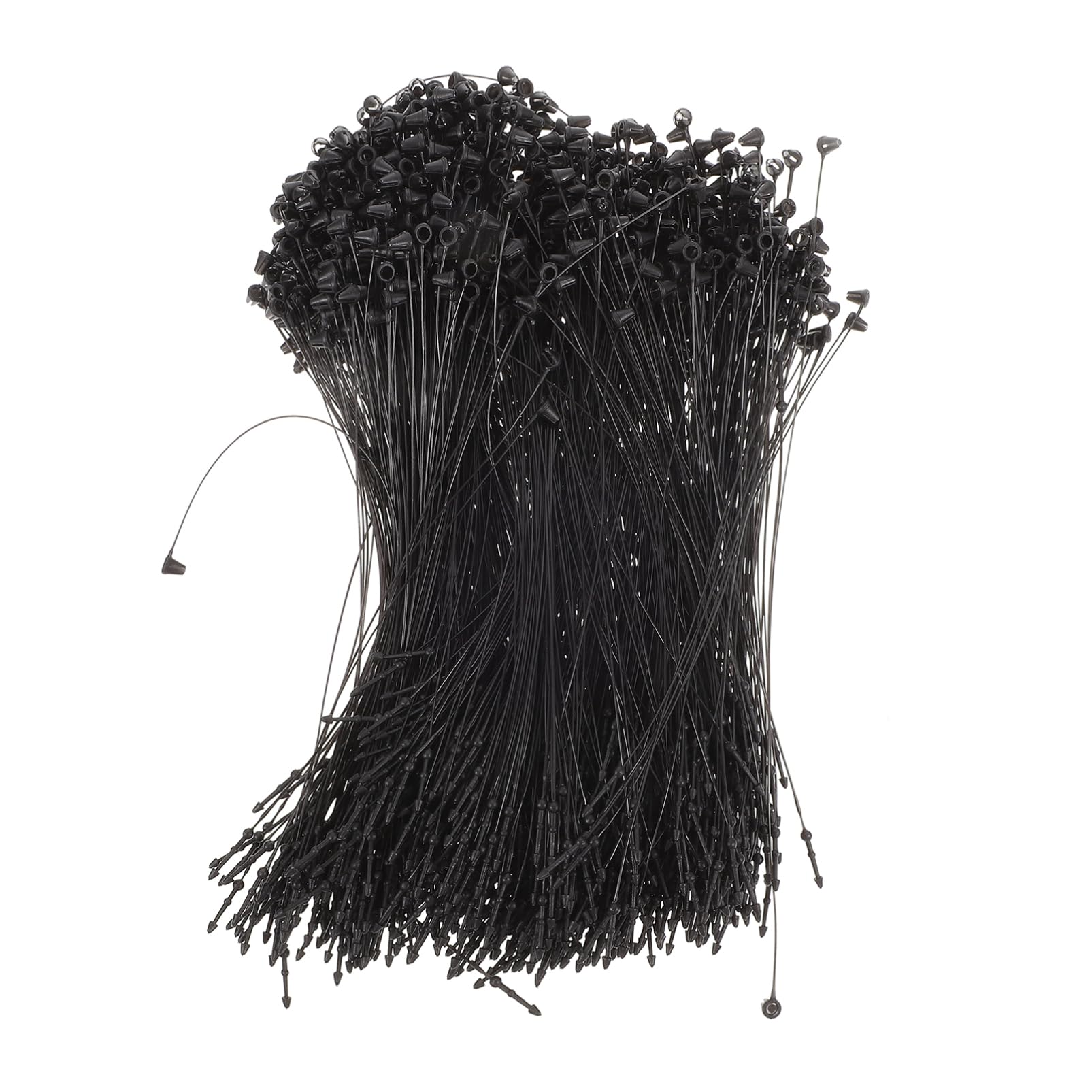 MUCKLILY 2 Trademark Tag Rope Craft Show Fastener Tag Fastener Fasteners for Clothing Label Security Spring Ties Label Hanger Clothing Tag Hanging Tag Loop Ties Cable Plastic