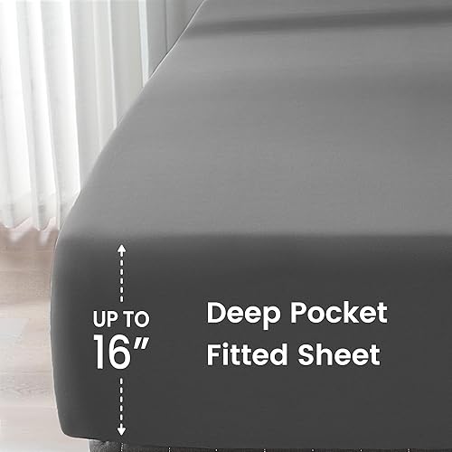 Miniatura 9 de Juego de edredón de tamaño matrimonial, juego de edredón de microfibra ultrasuave de 7 piezas, cosido en caja, edredón cálido para todas las