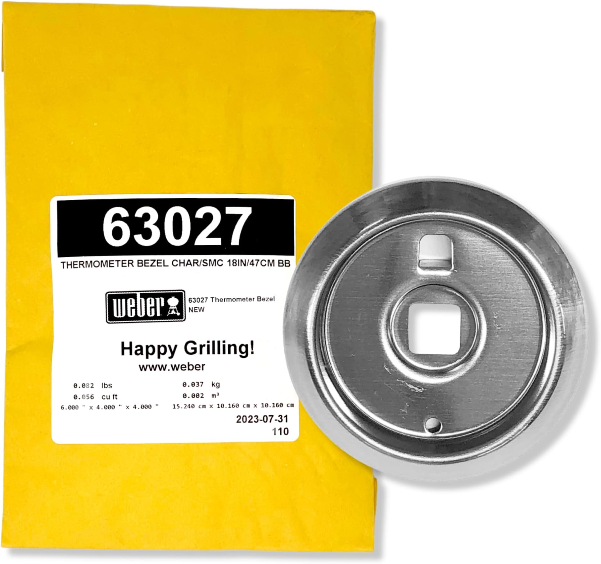 721001 & 781001 Replacement Gas Grill Thermometer Bezel 63027