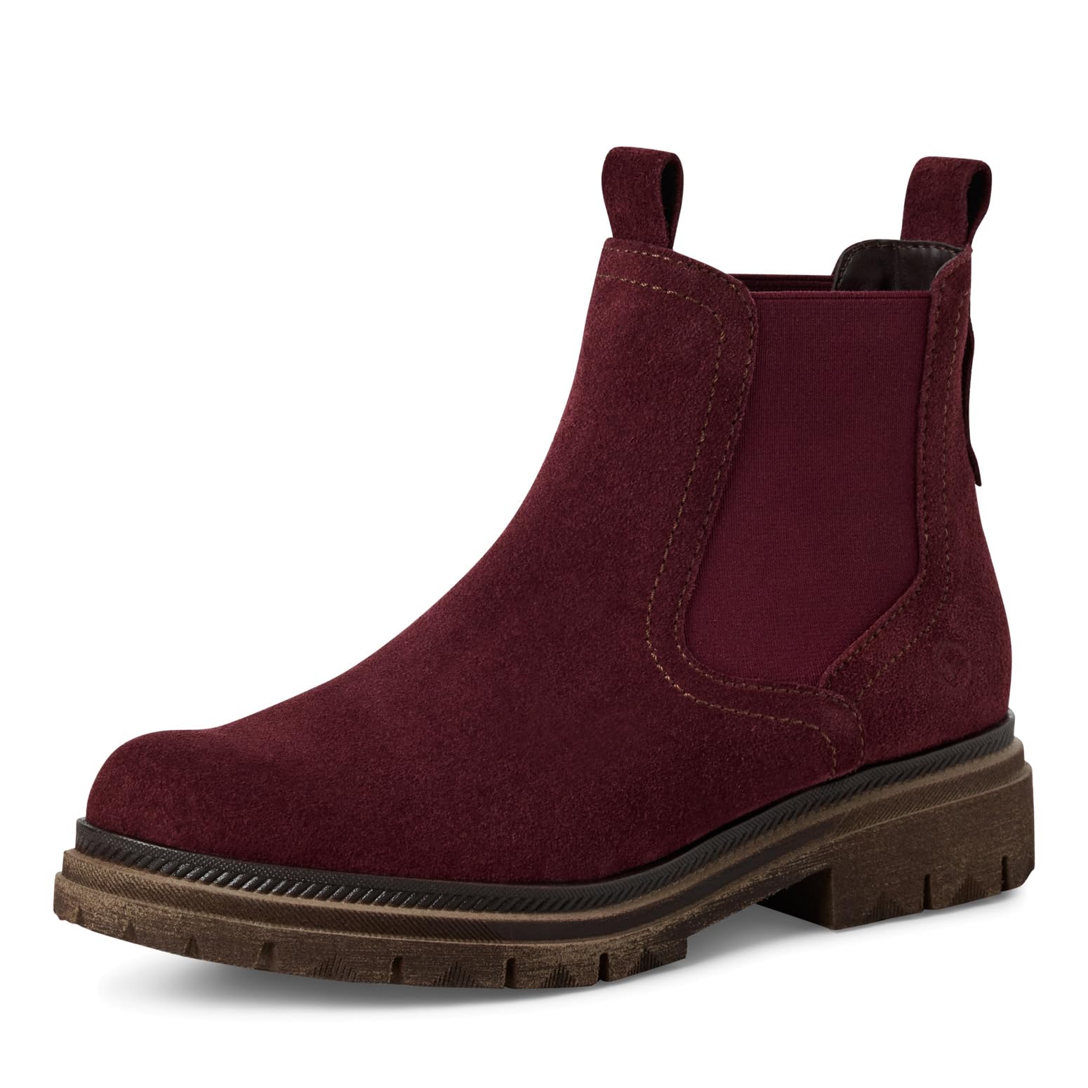 Tamaris Women's Leather Boots, bordeaux, 7.5 UK
