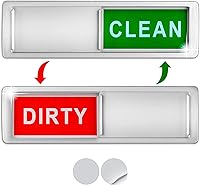 Vista 1 de Imán prémium para lavavajillas de limpieza sucia, letrero de limpieza sucia para lavavajillas, fácil de leer y fuerte deslizamiento