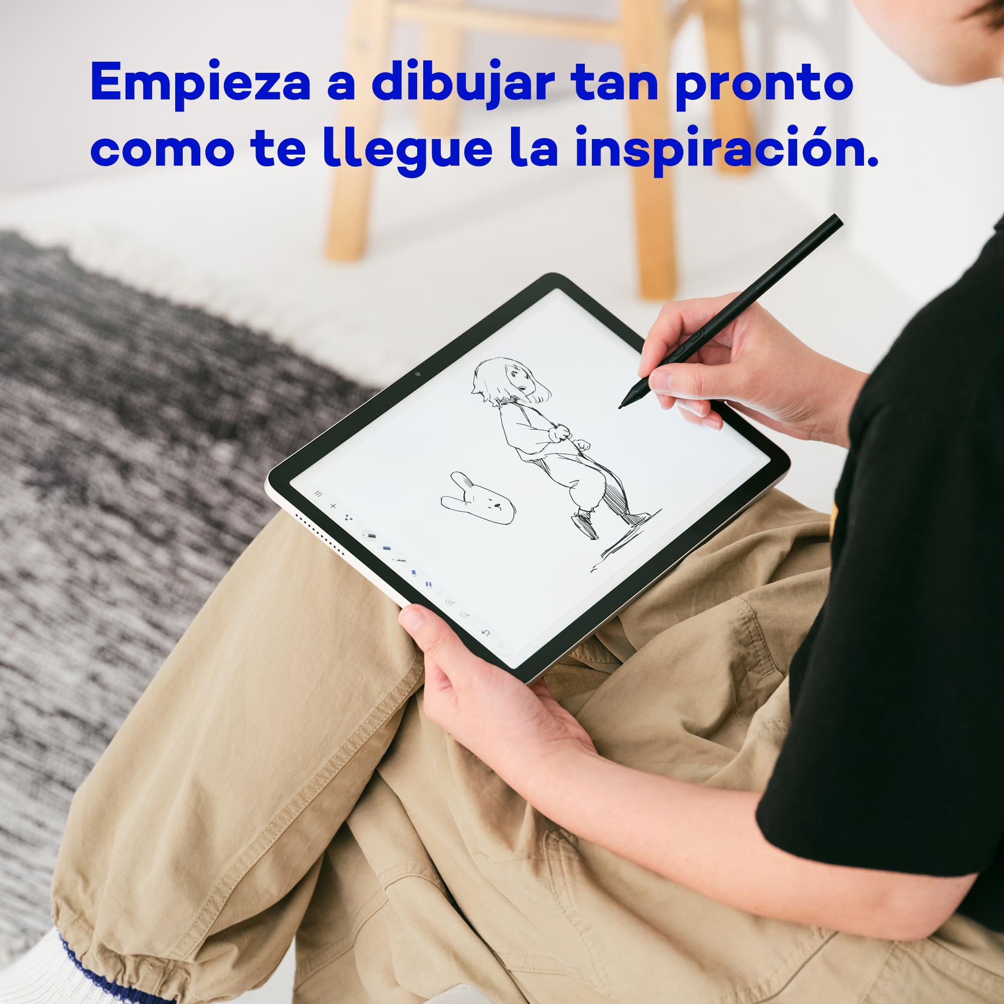 Wacom MovinkPad 11, Tableta Independiente Android 14, Incl. Pro Pen 3 | Tableta gráfica (sin PC), pantalla portátil nítida, sensación de lápiz sobre papel con cristal antirreflejo grabado y cámaras