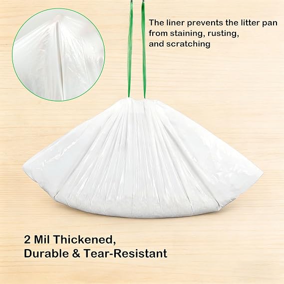 Cat Litter Box Liners, 36 x 18 Large Cat Litter Box Bags Extra Thick Litter Pan Liners Heavy Duty Tear-Resistant (20)