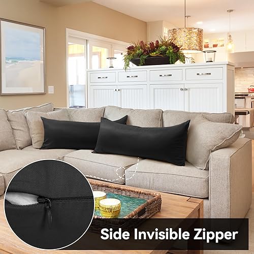 Vista 112 de Thmyo Paquete de 2 fundas de almohada cuadradas decorativas de algodón, fundas de almohada de sublimación en blanco, fundas de cojín blancas