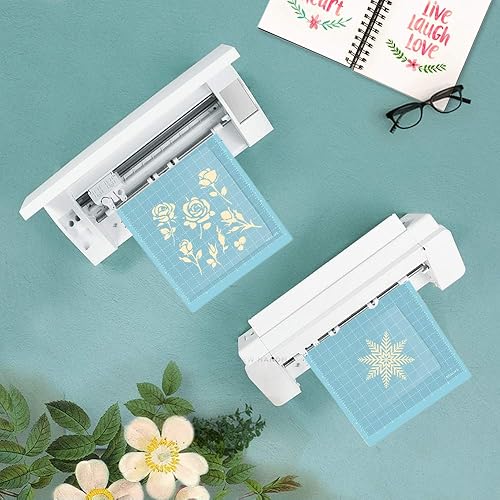 Miniatura 6 de REALIKE Alfombrillas de corte de agarre ligero de 12 x 12 para Silhouette Cameo 54321 (3 alfombrillas) con adhesivo a cuadrícula antideslizante para