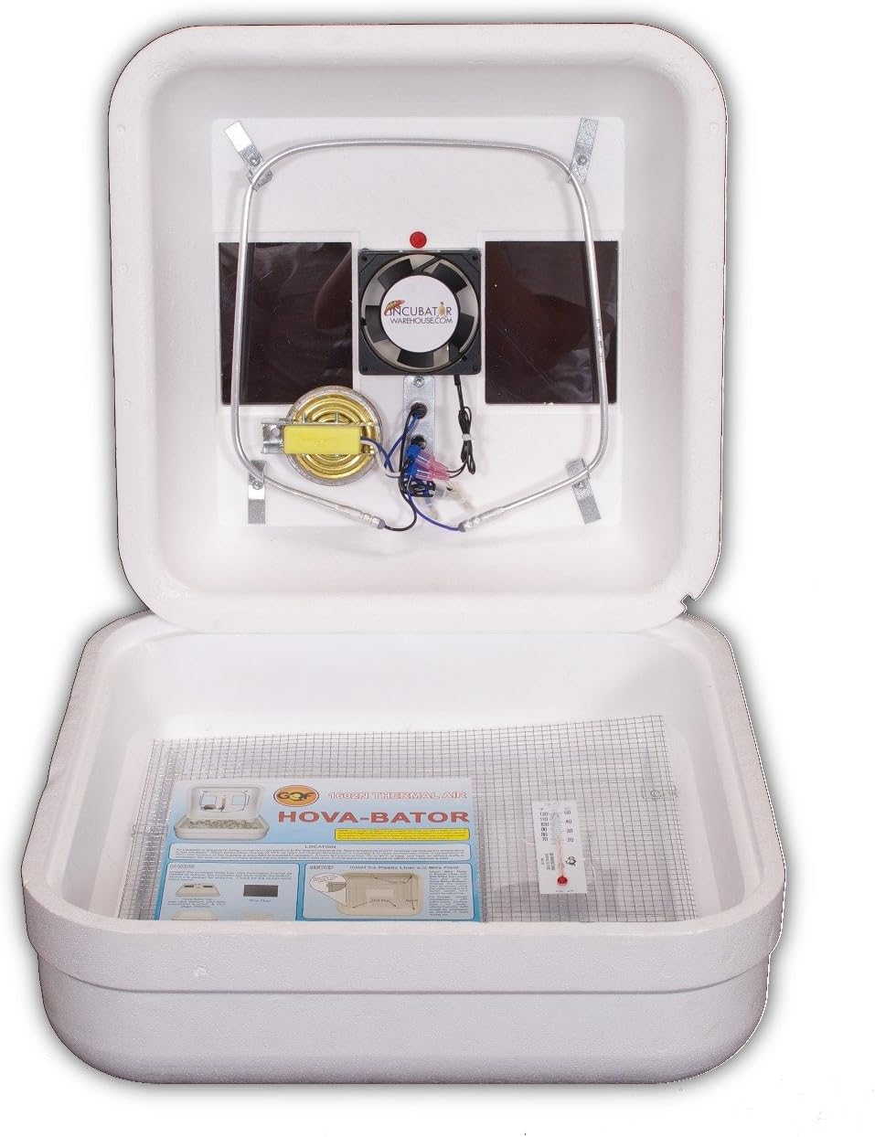 Hova Bator Egg Incubator 1602N with Circulated Air Fan Kit