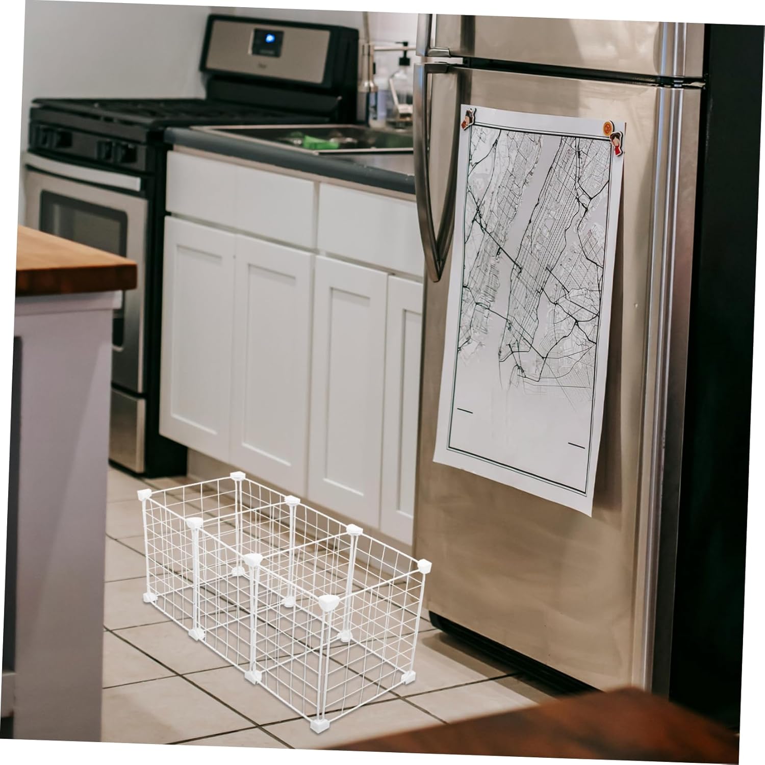 IMIKEYA Freezer Shelf Divider for Organizing Iron Partition for Home Refrigerators Easy Installation Cold-resistant Design for Freezer Organizing and Storage