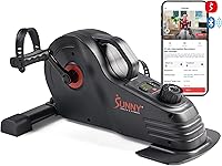 Vista 8 de Sunny Health & Fitness Ejercitador de Pedal de Doble Función Bajo el Escritorio, Mini Bicicleta de Cardio Portátil para Interiores en Casa, Ciclo