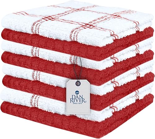 Miniatura 1 de DAN RIVER Paños de cocina  Toallas de cocina 100% algodón  Paños de cocina para cocina  Toallas de secado de platos  Ropa de cocina para lavar los